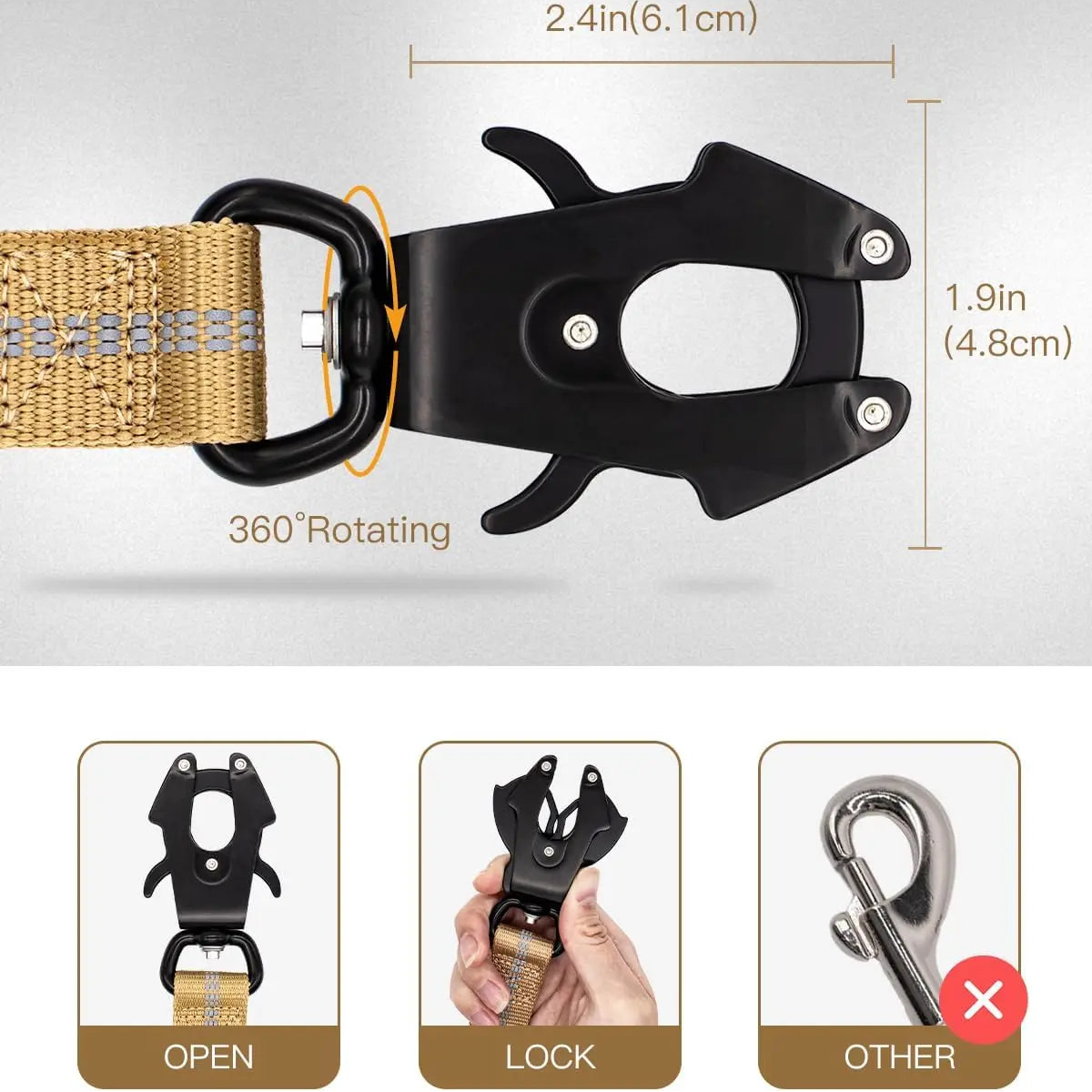 Heavy Duty Tactical Bungee Lead